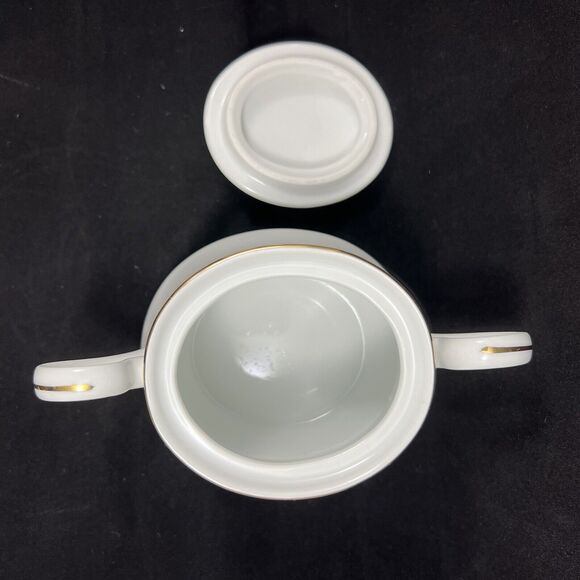 Vintage Charisma Black By Mikasa Cream And Sugar Set - Picture 9 of 16